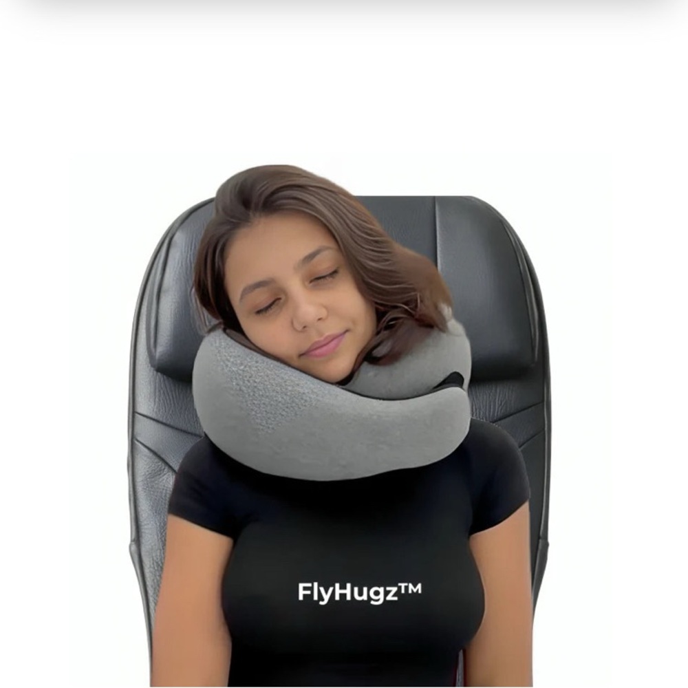 FlyHugz Gray Travel Neck Pillow